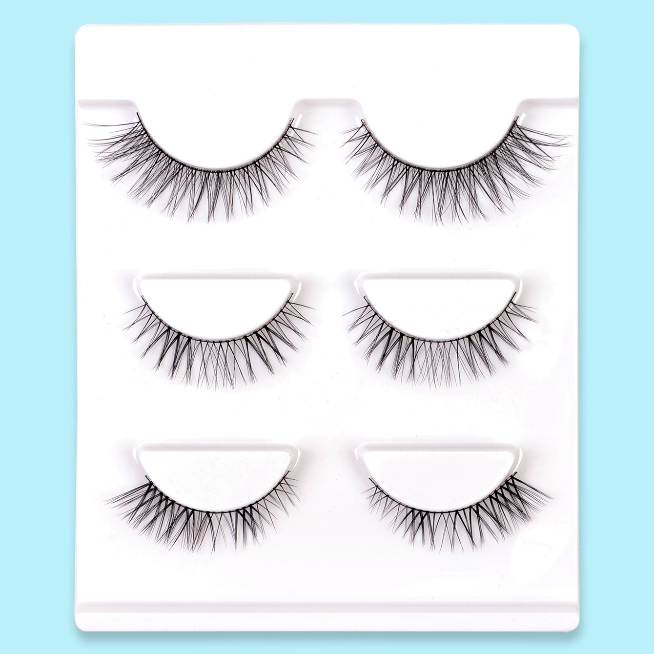 Natural Look Wispy Manga Lashes - Long Crisscross Japanese Style Cosplay Anime  False Eyelashes - Temu