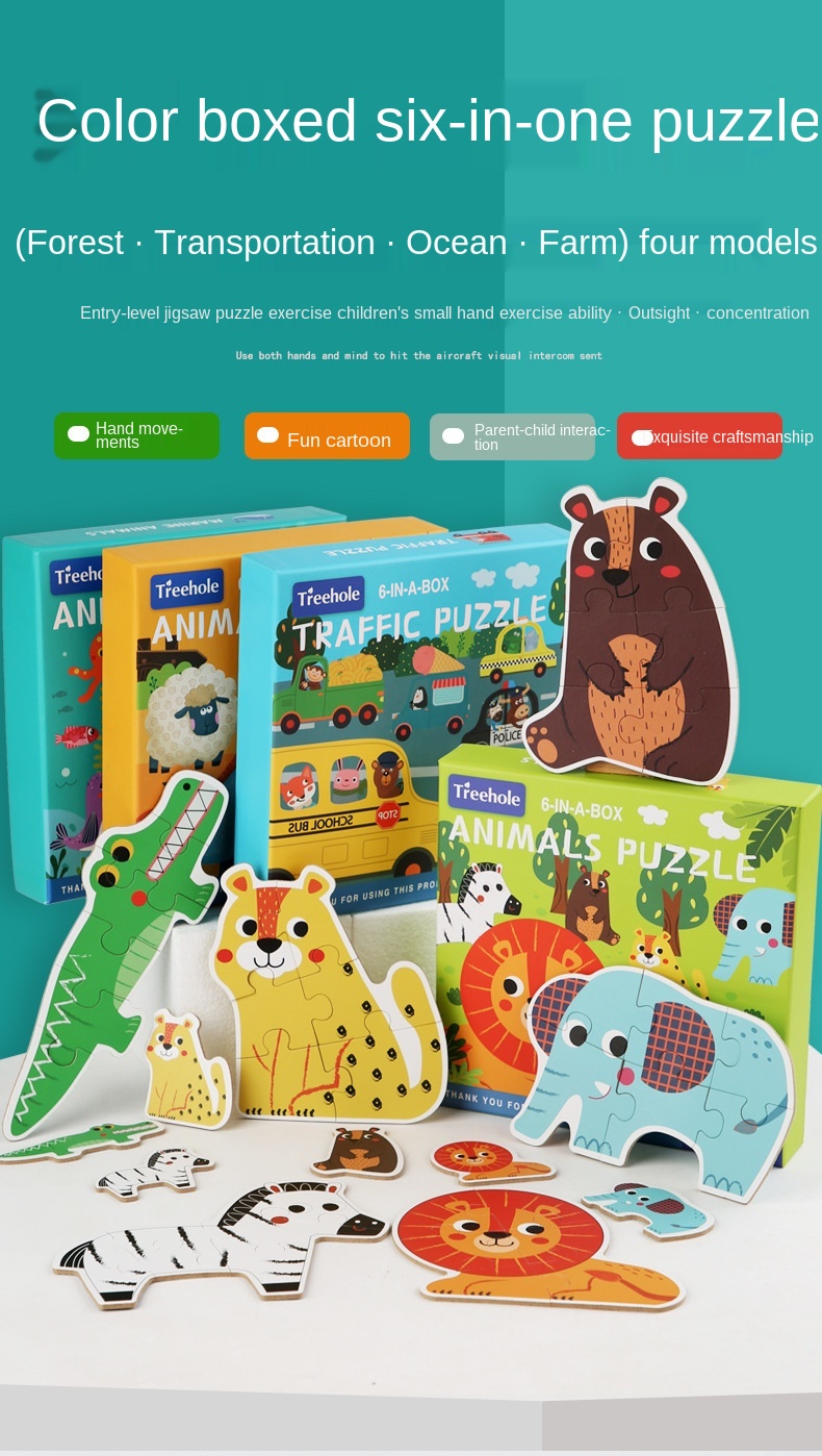 PikatoyZ Juguete Bebe 1 año, 2 y 3 años. Juegos educativos Compuesto por  Rompecabezas de Animales Marinos. Juguetes Montessori Puzzle Madera para