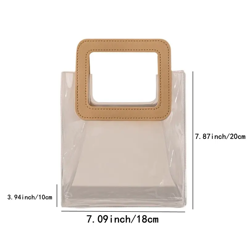 1pc PVC Satchel Clear Gift Bag Party Gift Wrapping Bag 7 09 3 94 7 87