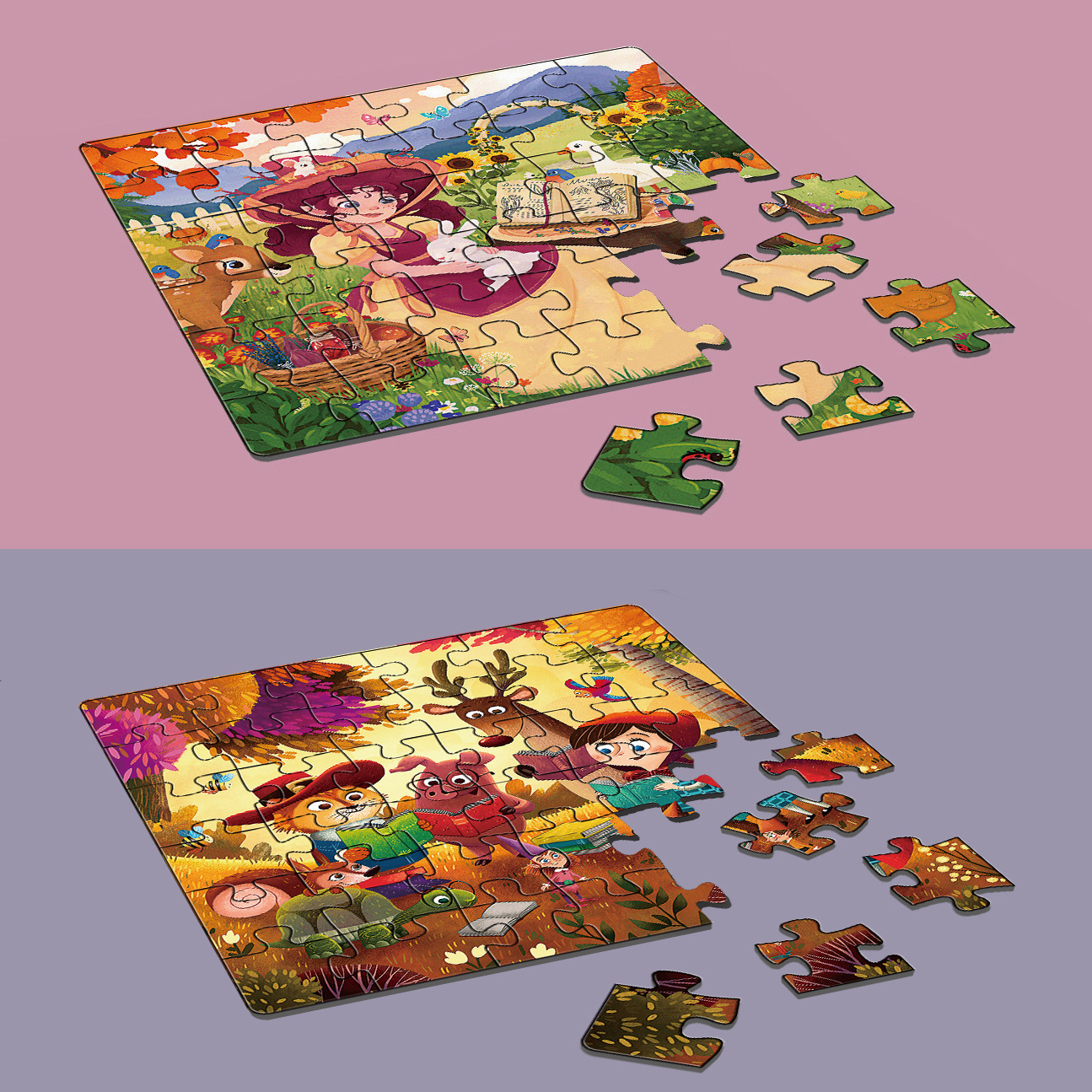 Early Education Cognitive Childrens Jigsaw Puzzle Toys 3 5 Years Old ...