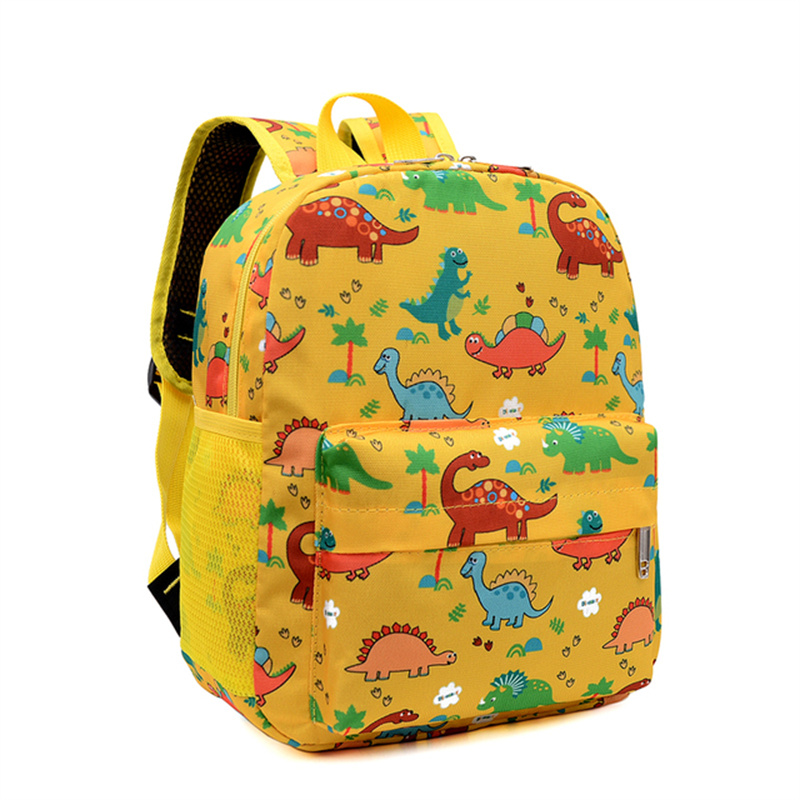 Xianreng Orange Dinosaur Kids Backpack School Bag Children Water-resistant  Cute Cartoon Travel Rucksack Backpack For Kindergarten Boys Girls With Ches