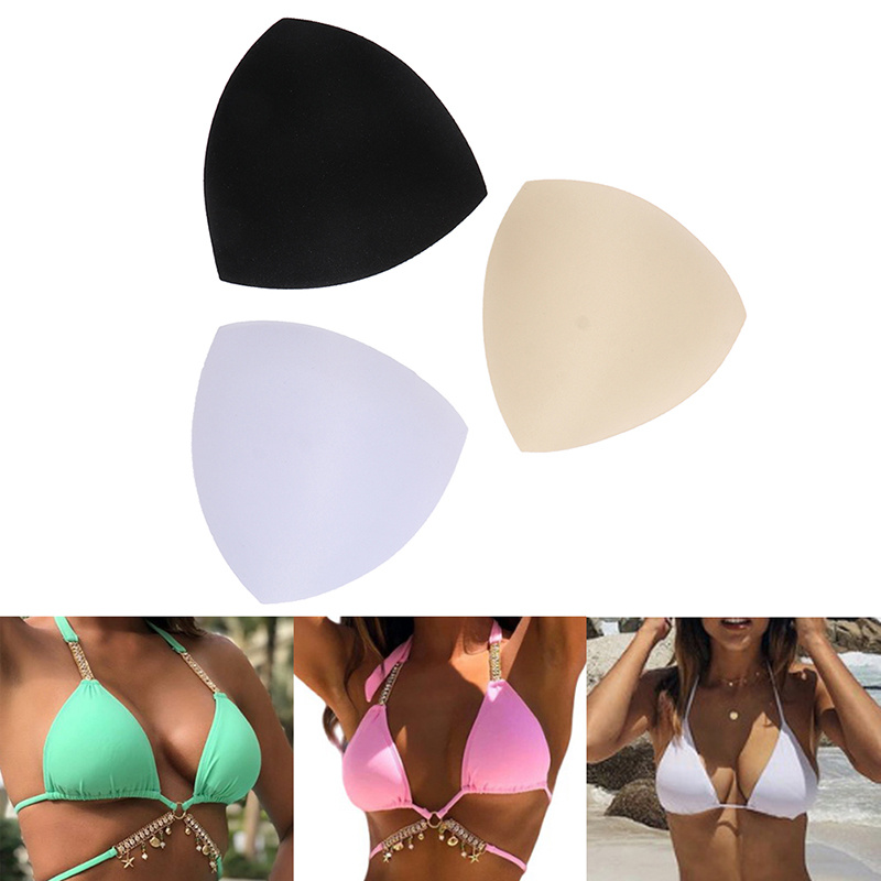 ZUARFY Women Bra Pads Water Drop Shape Removable Push Up Cups Inserts  Bikini Enhancers 