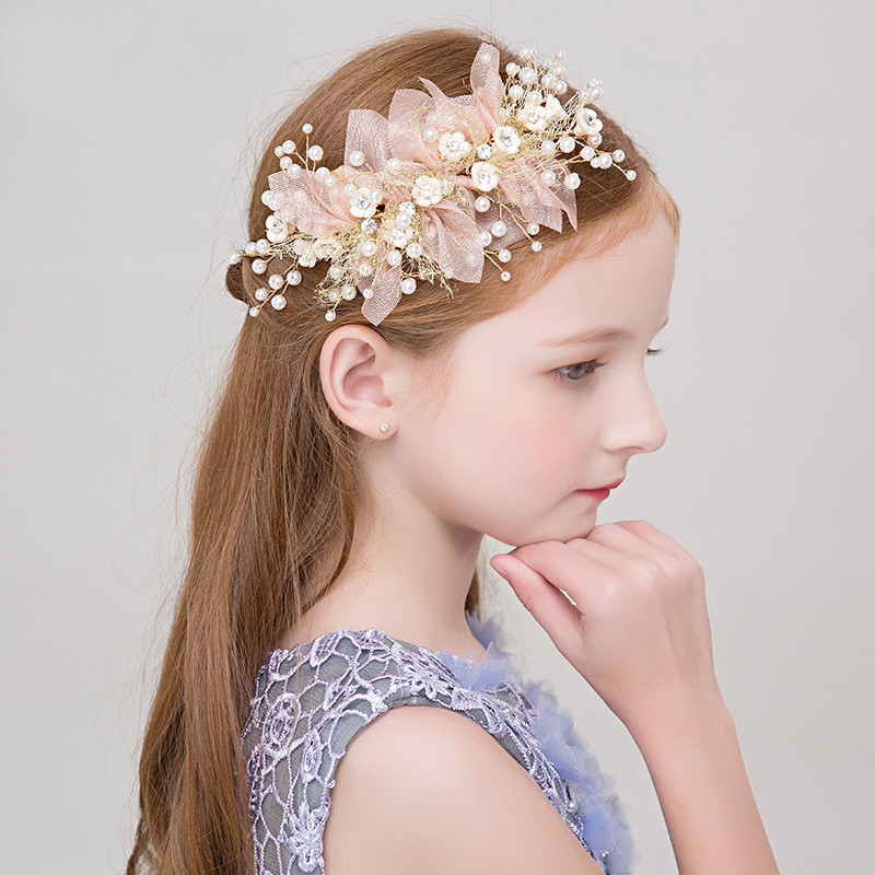 Girls Flower Wreath Headpieces Headband Handmade Adjustable Halo Floral 