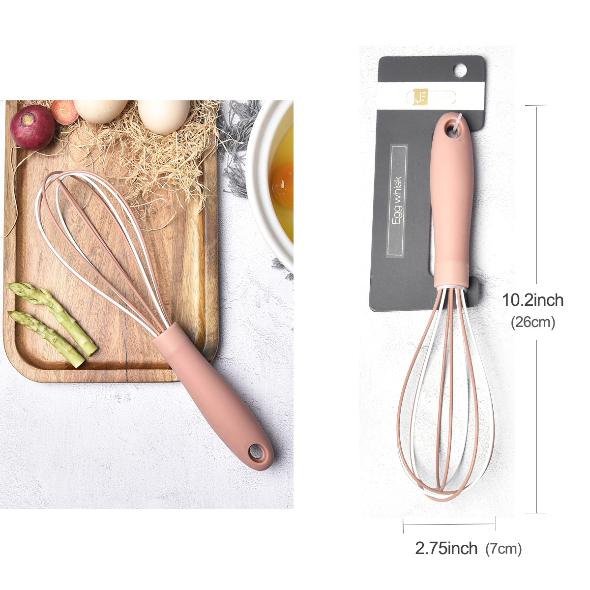 Silicone Whisk Set, 3 Pack Wire Whisk Kitchen Wisks for Cooking for  Blending, Whisking, Beating, Stirring 