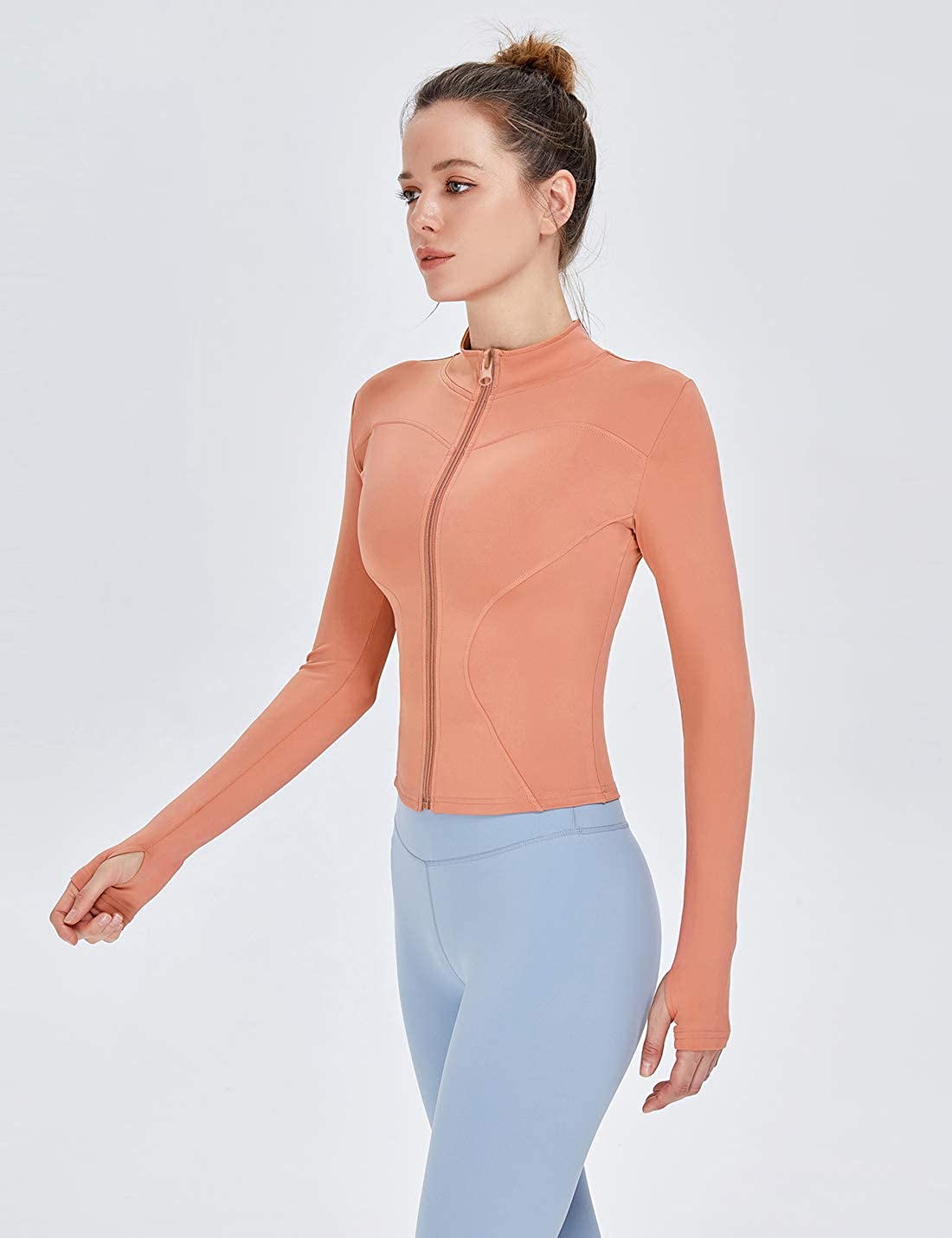 Women's Slim Fit Lightweight Athletic Full Zip Stretchy Temu