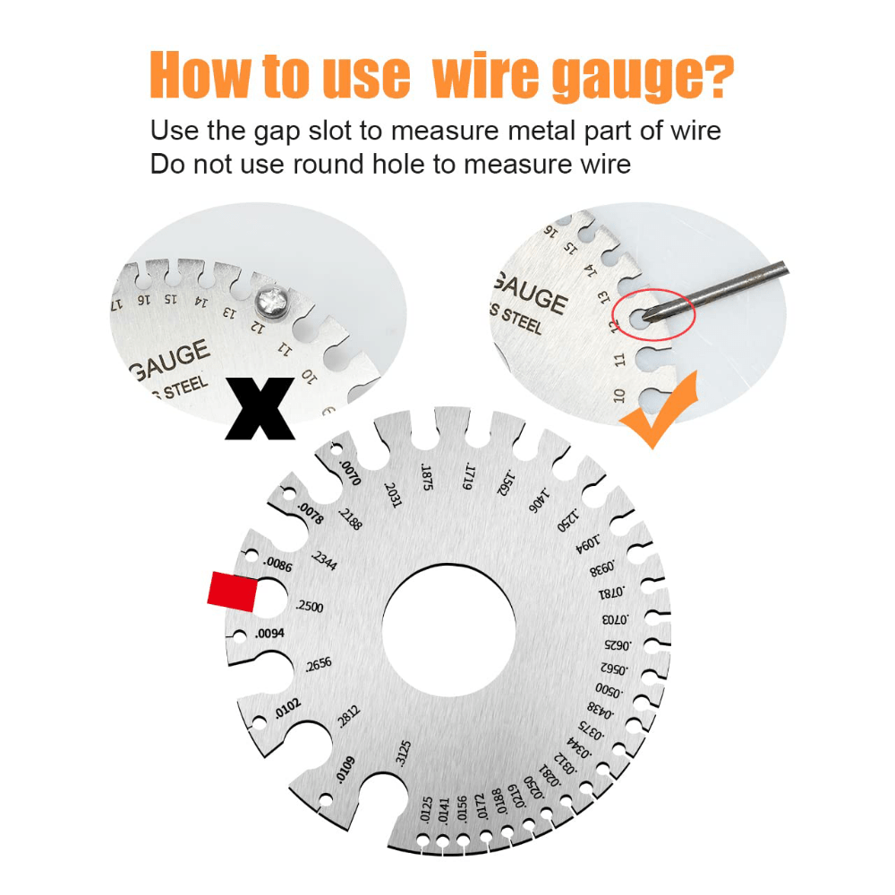 Stainless Steel American Standard Wire Diameter Gauge Sample Temu
