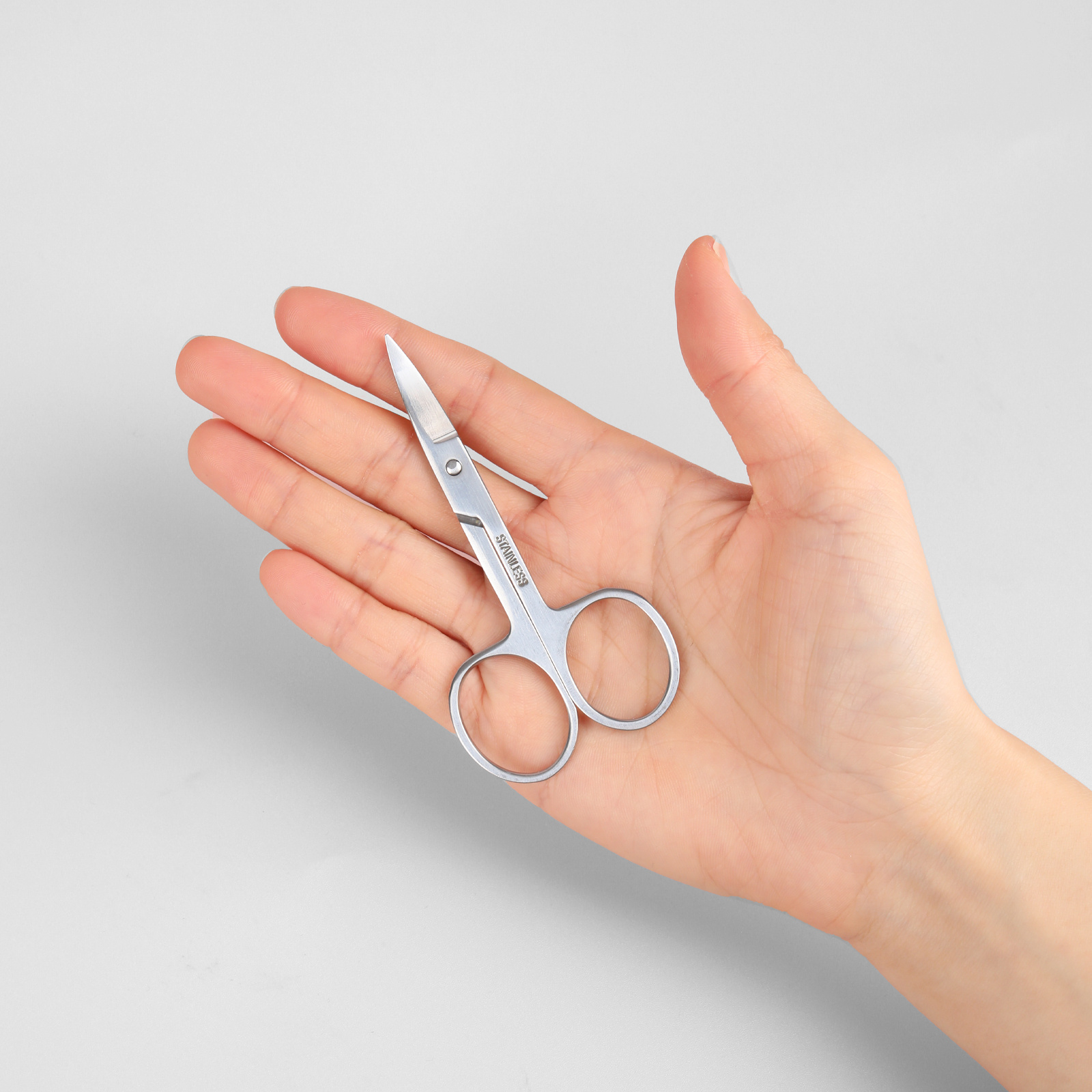 High Quality Stainless Steel Elbow Eyebrow Scissors Nose Hair Scissors
