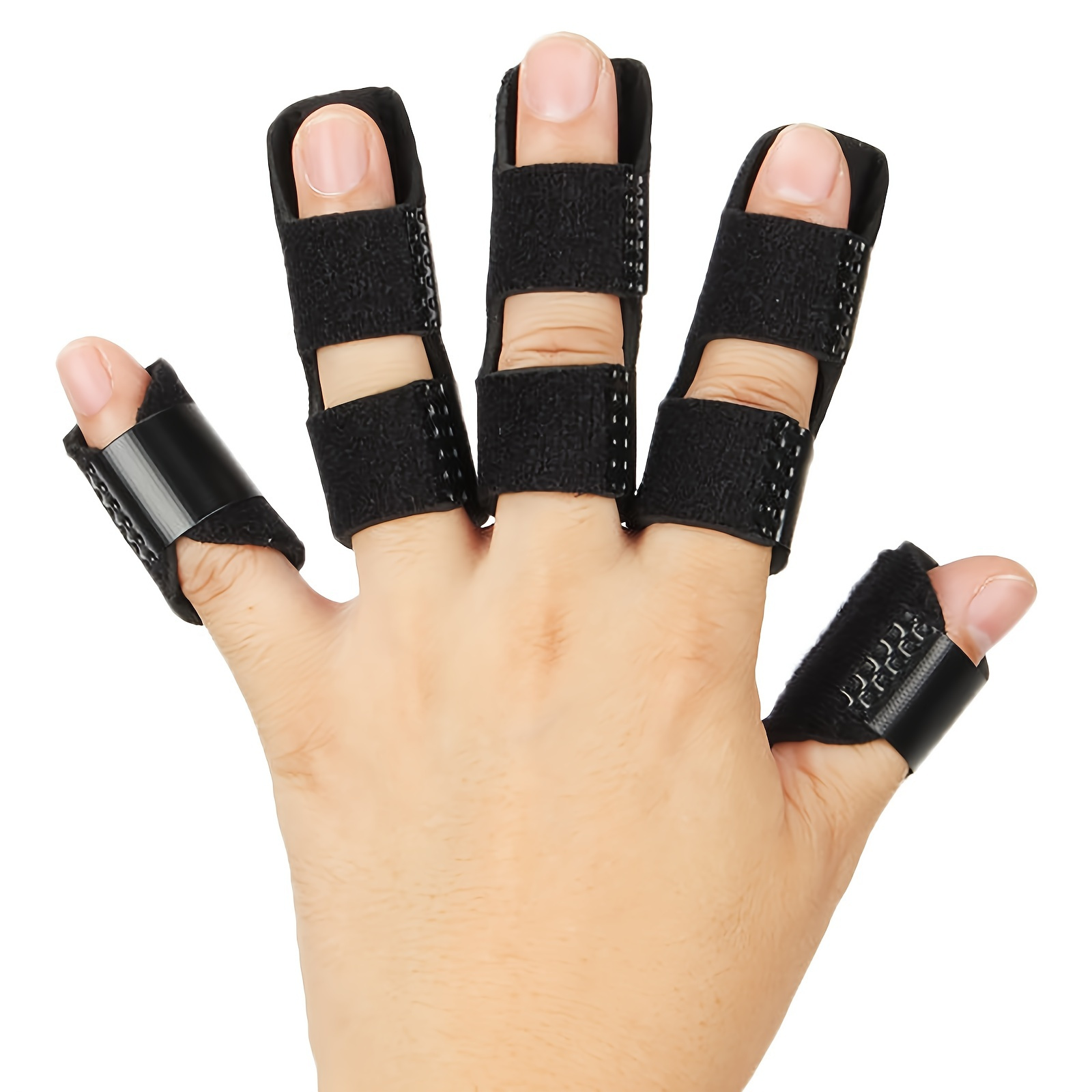 Férula de dedo gatillo, férulas de dedo para pulgar, índice, medio, anillo  y meñique, soporte de dedo para tendinitis, rigidez, curva, doblada