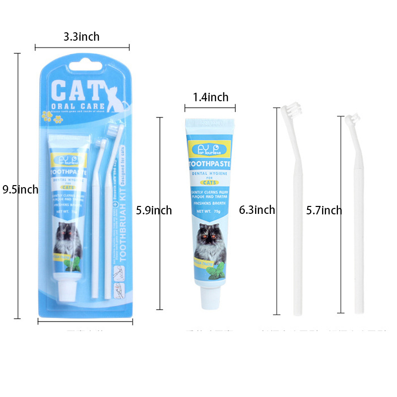 Soft Pet Toothbrush And Toothpaste Set For Dental Care Ideal For Dogs