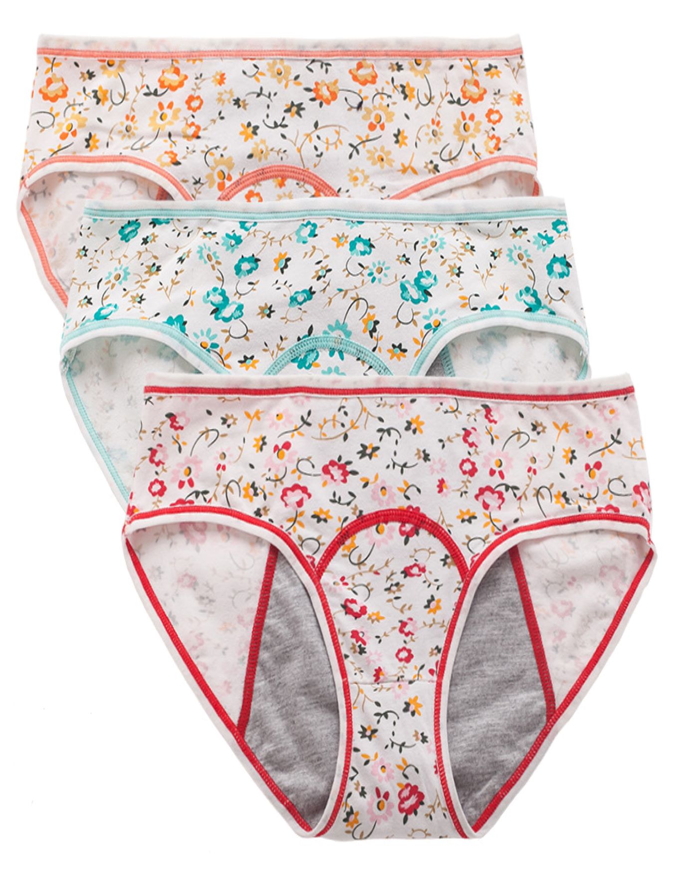 Menstrual Period Panties Comfy Breathable Floral Print Full - Temu