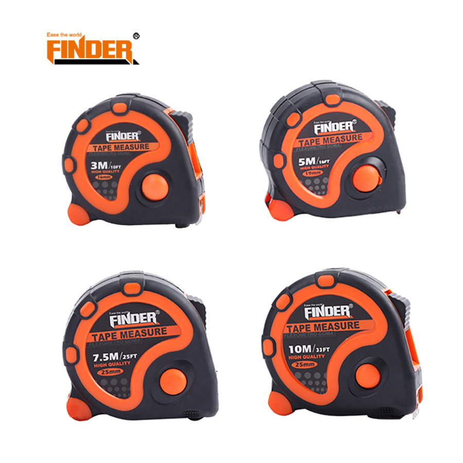 1pc Retractable Autolock Measuring Tape Metric And Imperial, Hand Tool