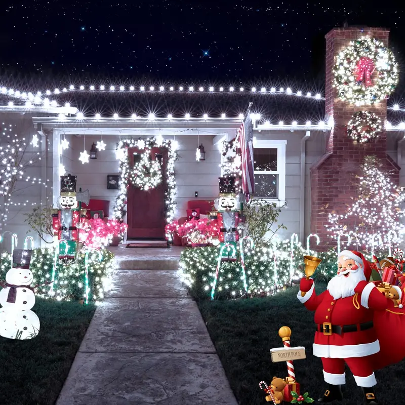 39ft led solar lights 100 lights outdoor waterproof fairy garland lights christmas party decorations garden solar lights white warm white multicolor details 5