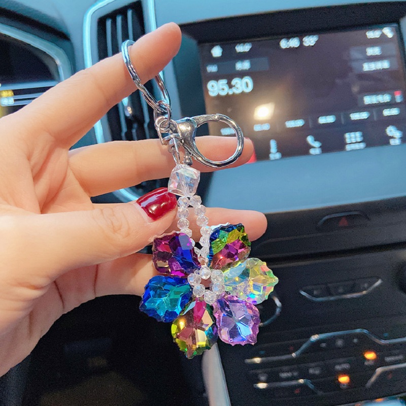 Joli chat cristal strass voiture porte clés porte clés - Temu Switzerland