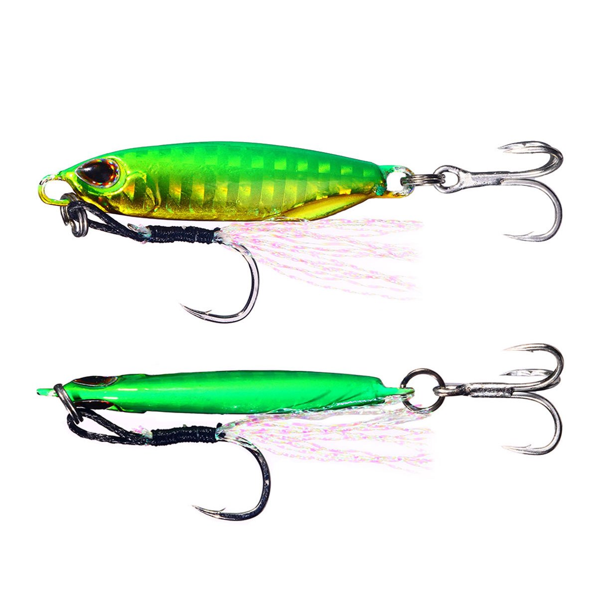 HENGJIA 1PCS Saltwater Jigs Fishing Lures 10g-40g With Assist