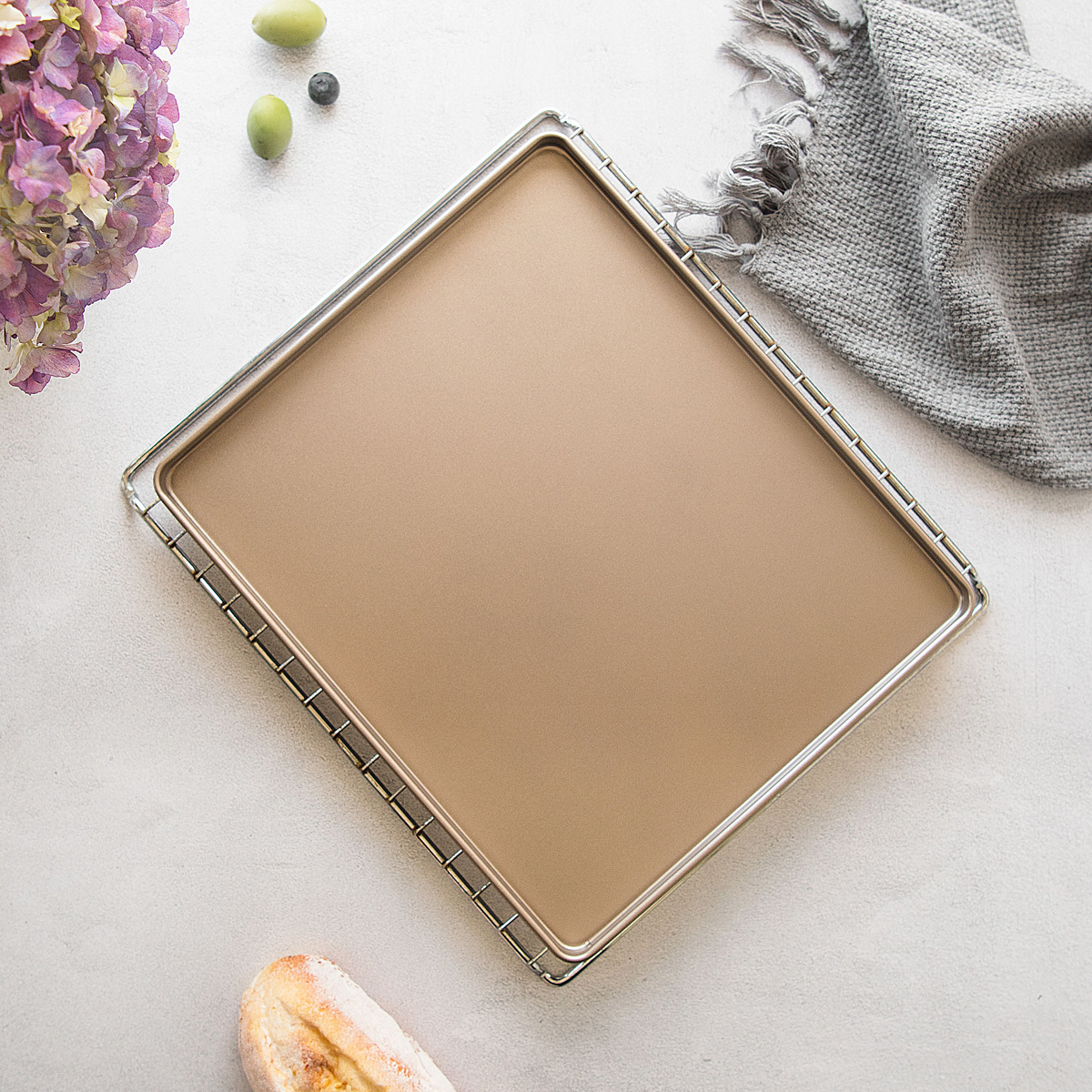 High Quality Nonstick Bakeware Set Wide Square Baking Sheets Temu