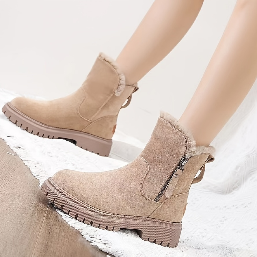 Women's Winter Thermal Platform Boots Side Zipper Fashionable Boots Women's Footwear  Shop The 