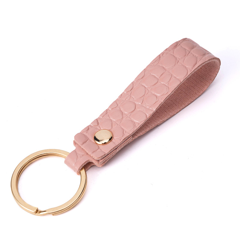 Zafolia Genuine Leather Keychain for Car Home Key Ring Strap Holder Lanyard  Women Men