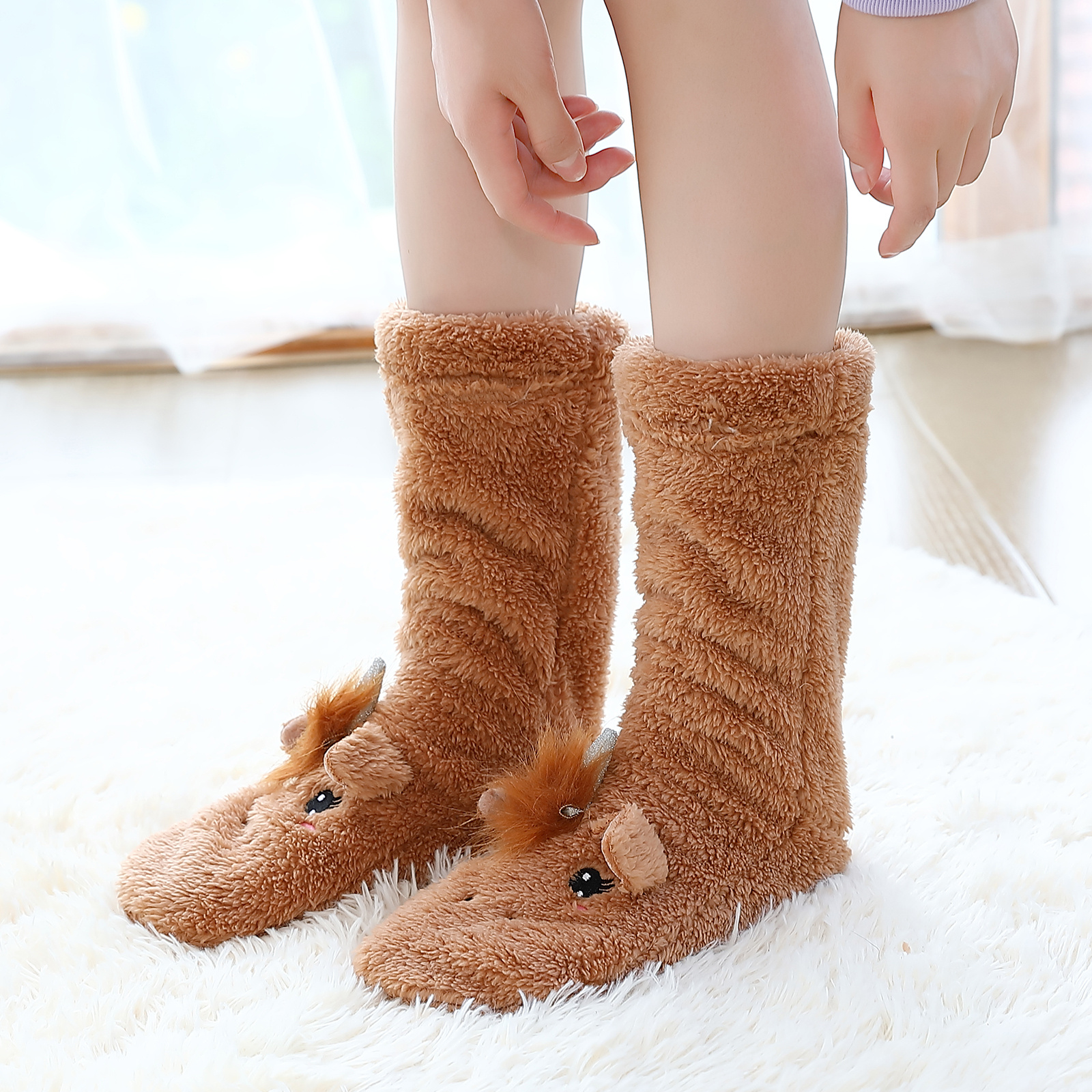 cute slipper socks booties