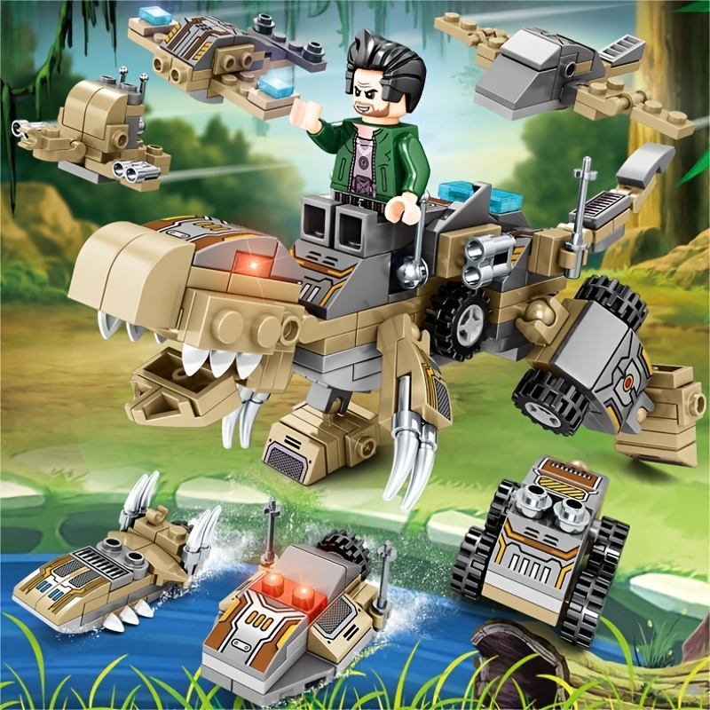 Tyrannosaurus Rex 6 In 1 Combination Diy Assembled Building Blocks Toy