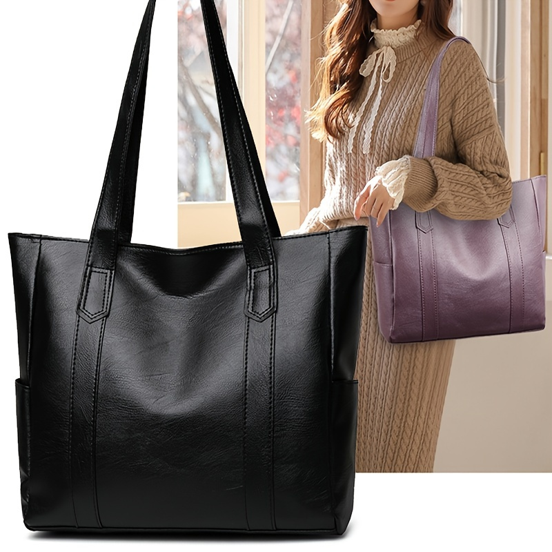 Luxury Brand Women's Bags Commuter Crocodile Pattern Leather Women Handbags  Portable Shoulder Large Capacity Vertical Tote Bag - AliExpress