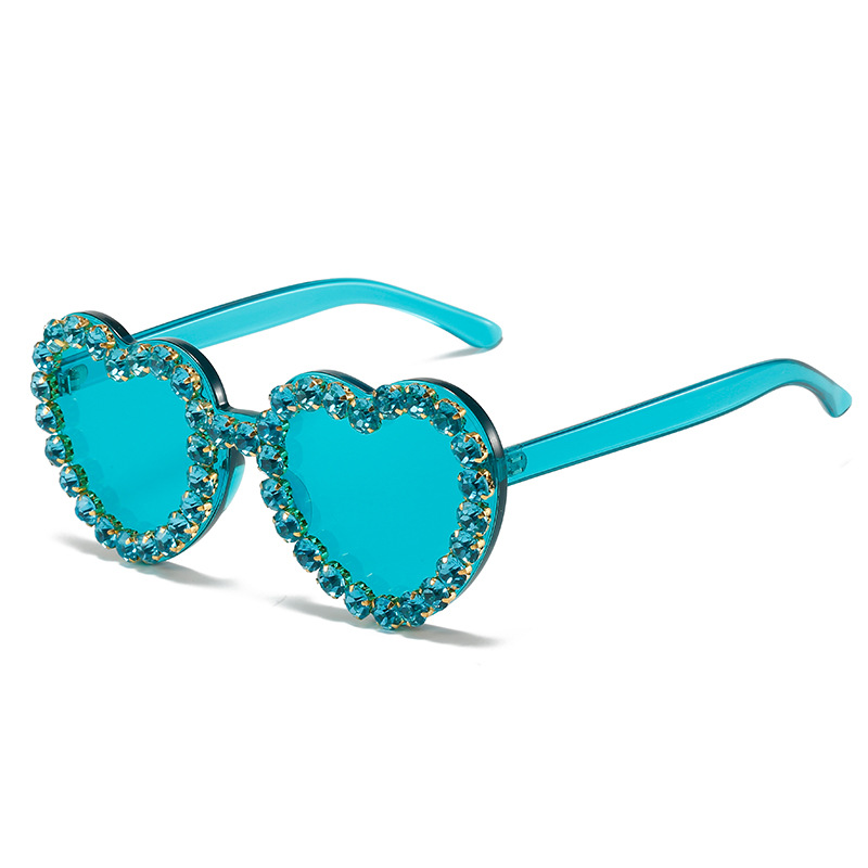 Gafas Sol Corazones Diamantes Imitación Mujeres Montura - Temu