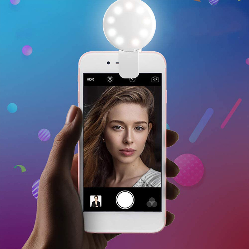 Selfie Ring Light portable Clip Selfie Fill Light battery - Temu