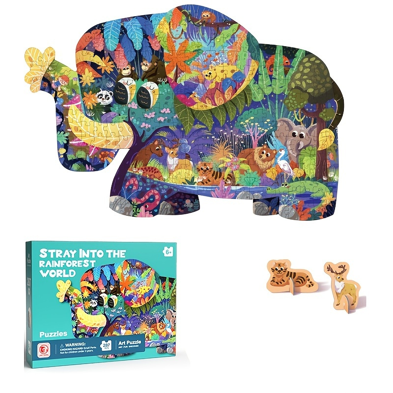 Djeco Puzz'Art 150 Piece Whale Shaped Jigsaw Puzzle