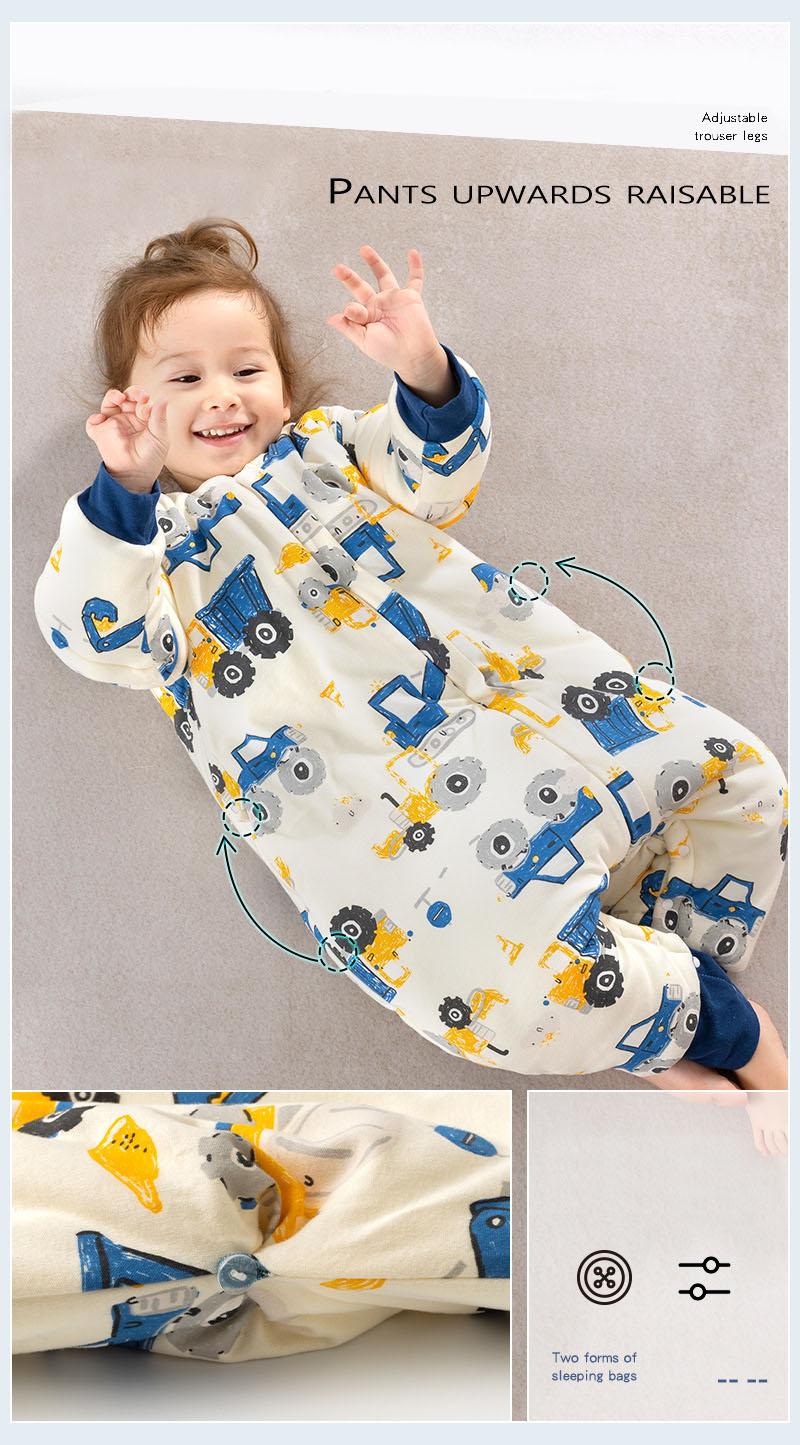 Saco de dormir para bebé con pies de invierno, manta con patas, bolsa para  niños de 2,5 tog de grosor, Azul, 18-36 meses