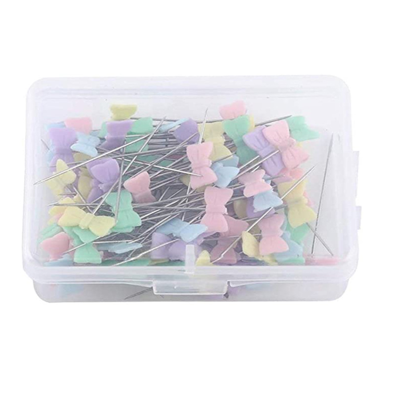 200 PCS Flat Head Pins Straight Pins Sewing Pins for Fabric Button