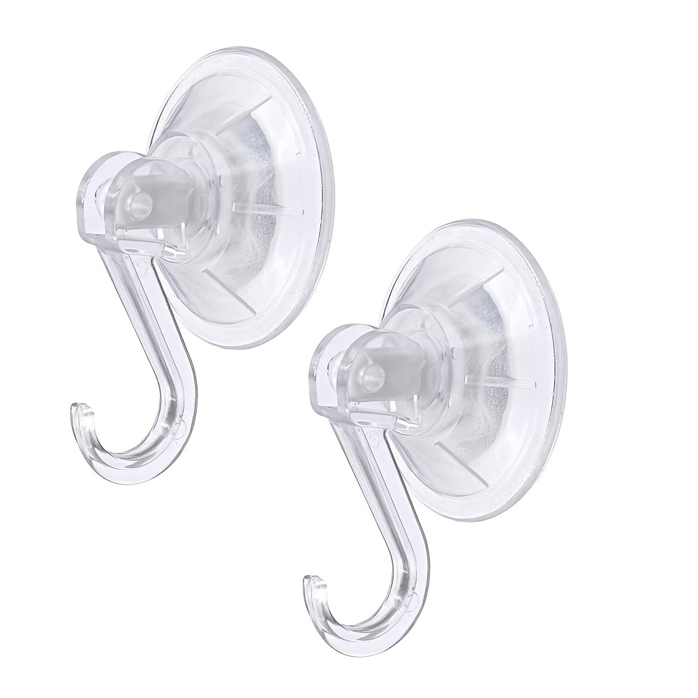 MYG Suction Cup Hooks for Hanger Space, 1.57 Inches Clear PVC