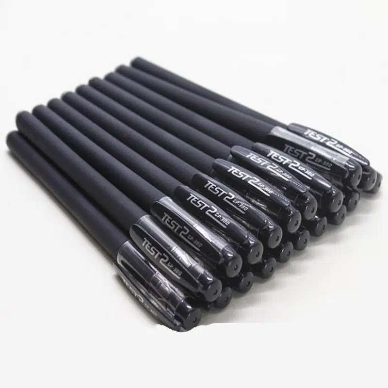 6pcs Black Gel Pens: The Perfect Office And School Writing Tool!