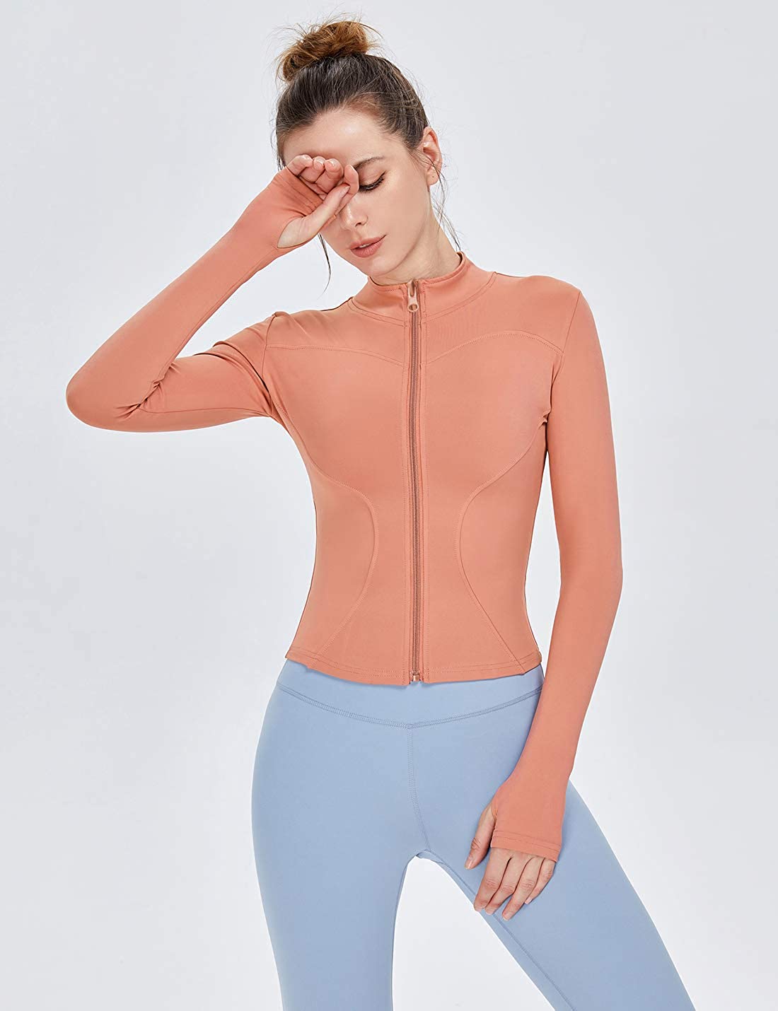 Women's Slim Fit Lightweight Athletic Full Zip Stretchy Temu