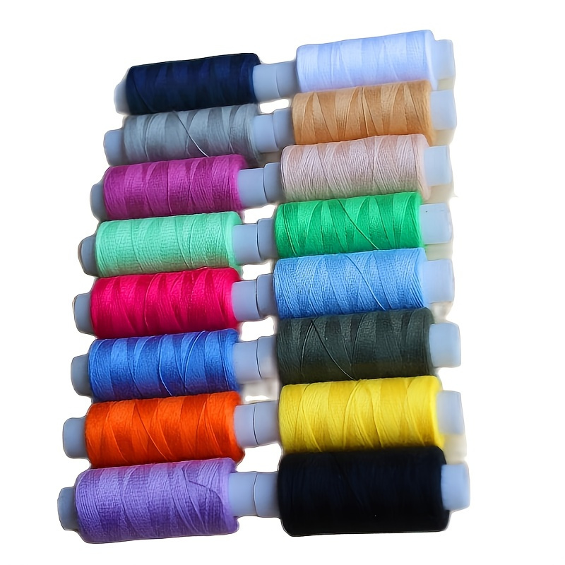 

250 Yards Of Vibrant Color: 16-color 40/2 Sewing Thread Set