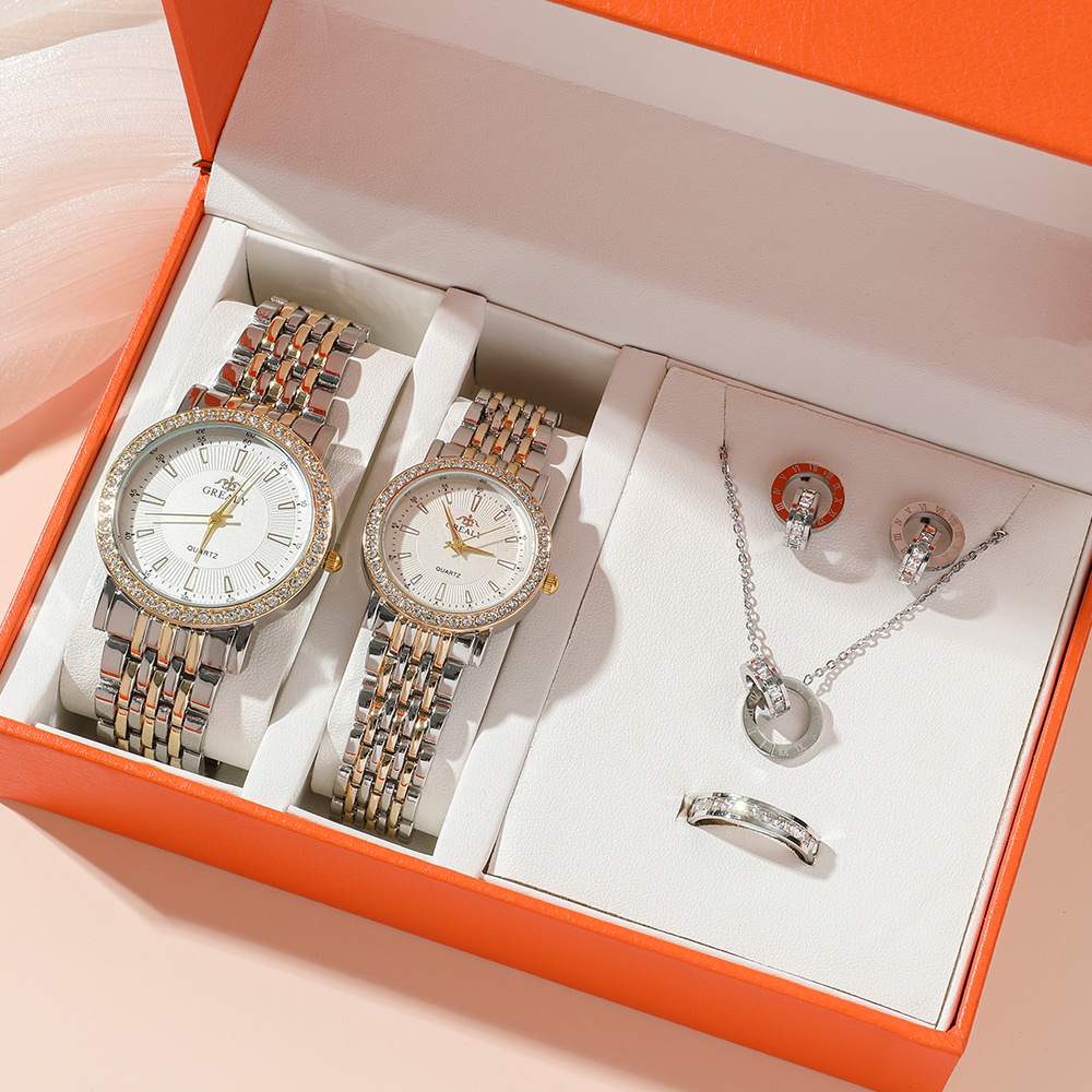 ladies watch and necklace set