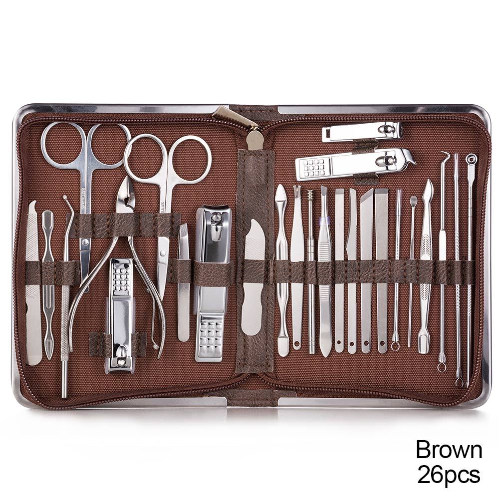 Manicure Set Pedicure Kit 26 Pieces Manicure Kit Professional Nail Clippers  Stainless Steel Nail Care Kit Pedicure Set For Women Men - Beauty &  Personal Care - Temu
