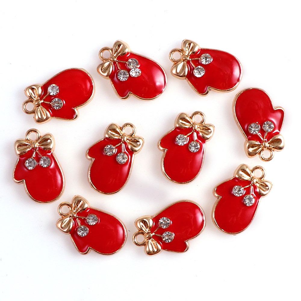 Bulk 38 Enamel Charms, Christmas Theme Gold Plated Alloy Charms Collection, Assorted Charms Christmas Charms for Jewelry Making