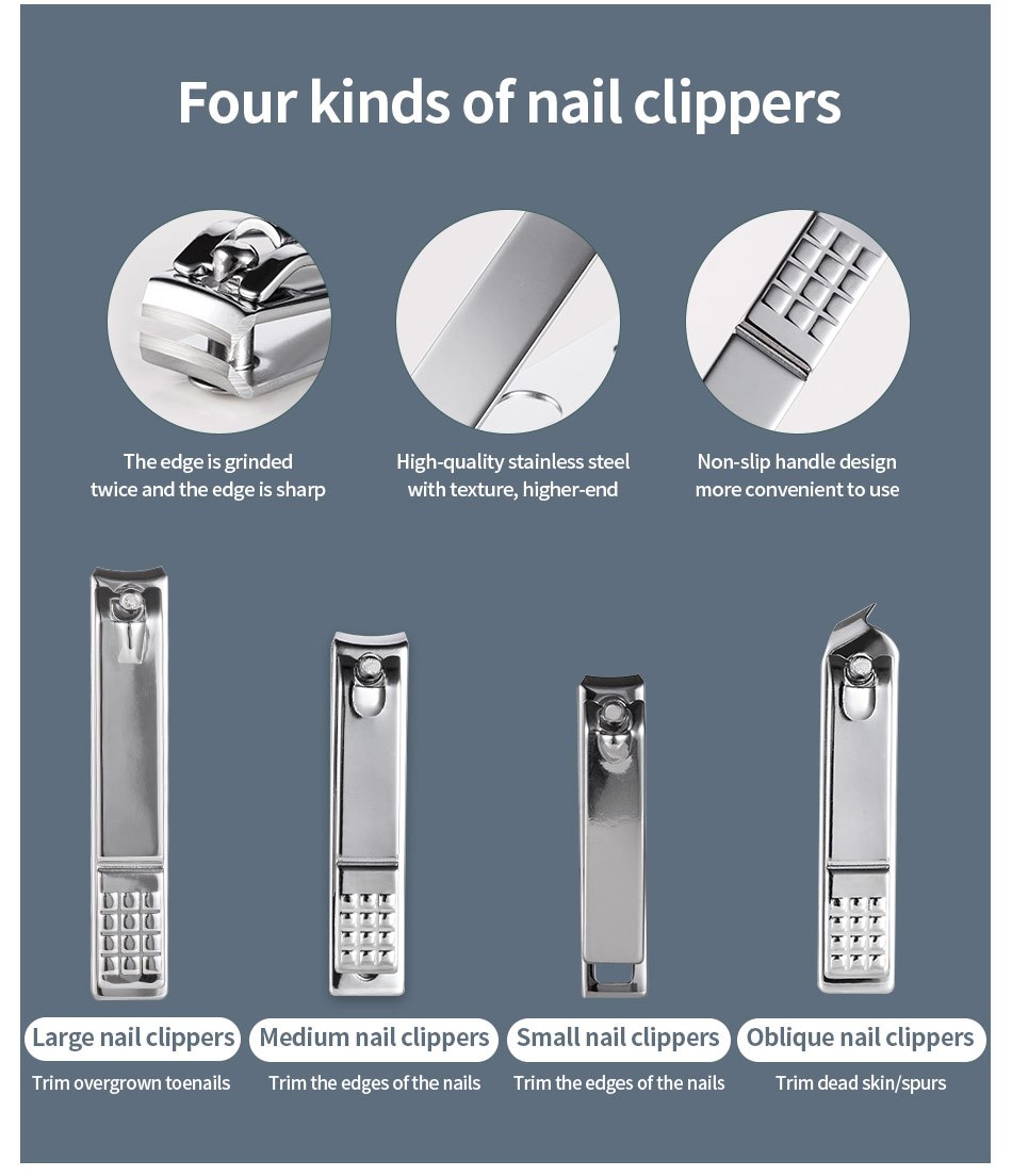 Nail Clipper Set Manicure Set Anti Splash Fingernail Cutter - Temu