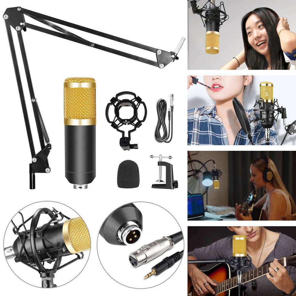 Microphone À Condensateur Black And Golden BM 800 Pour - Temu France