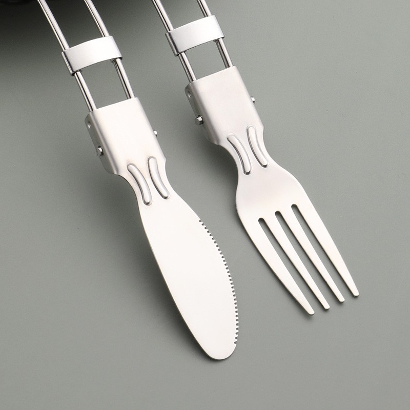 Travel Utensils,stainless Steel Cutlery Set Portable Camp Reusable Flatware  Silverware, Include Fork Spoon With Case - Temu Austria