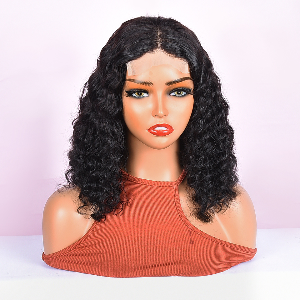 Black Womens Remy Human Hair Lace Closure For Curly Hair 150% Short Bob  Straight Hair, 4x4 Lace Wig With Melodie 4x4 Lace Closure From Again7,  $22.92