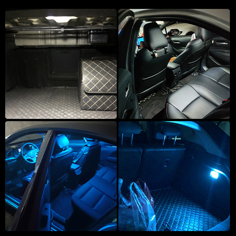 SMD DEL ÉCLAIRAGE intérieur lot complet Audi A6 C5 4B bleu limousine avant  bleu EUR 29,98 - PicClick FR