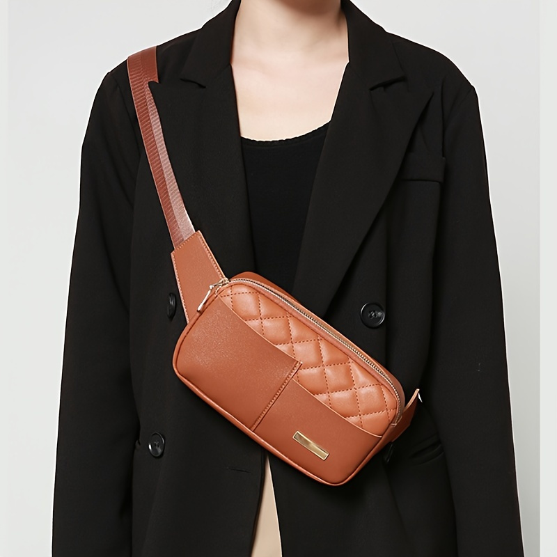 Sanviglor Women Belt Bag Sling Fanny Pack PU Leather Waist Bag