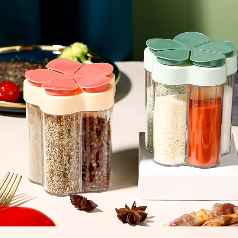 1set Portable spice jars for BBQs and picnics, lightweight and unbreakable spice  jars!