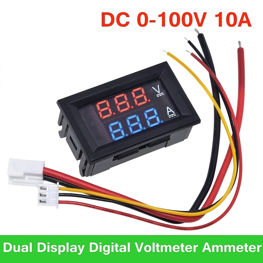 Voltimetro - Amperimetro Digital 0-100V @ 10A :: Micro JPM
