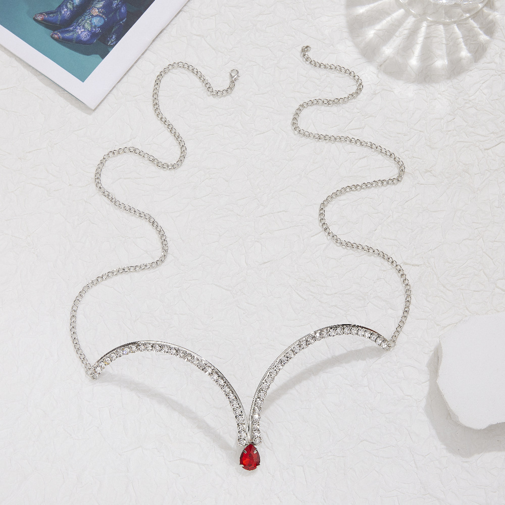 Rhinestone Bra Chest Chain Imitation Crystal Sexy Bra Body Temu