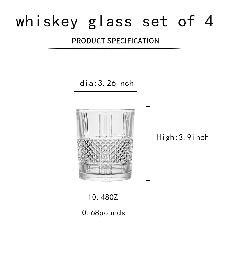 Embossed Crystal Whiskey Glasses Set Perfect For Juice - Temu