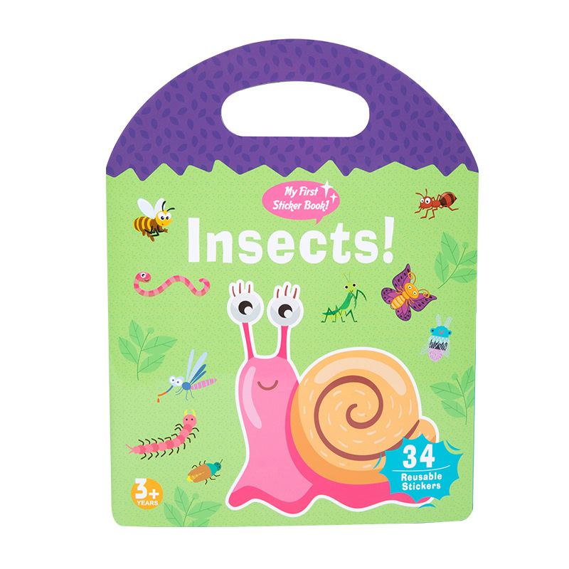 Montessori Paste Quiet Books Scene Stickers Focus Training