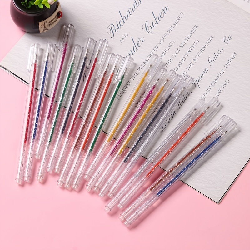 NUOBESTY 2pcs 60 Colorful Gel Pens Colored Gel Pen Gel Pens Colored Color  Gel Pens Glitter Gel Pen Sparkle Gel Pens Ink Pens Glitter Pens Ink Pen