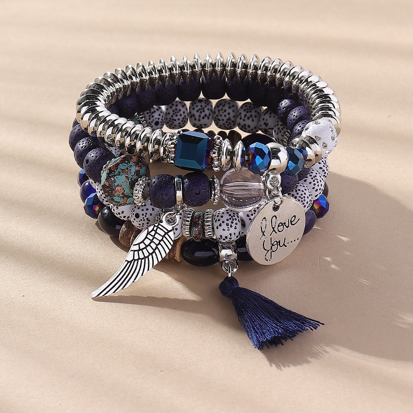 3er-Set Armband Damen Aus 925er Sterlingsilber – Verstellbar, Stapelbar, Mit Samtbeutel & Poliertuch