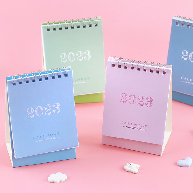 2023 Desk Calendar Cute Mini Desk Calendars Table Standing Temu